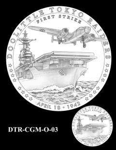 Doolittle Tokyo Raiders Congressional Gold Medal Design Candidate DTR-CGM-O-03