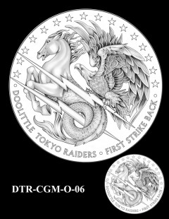 Doolittle Tokyo Raiders Congressional Gold Medal Design Candidate DTR-CGM-O-06