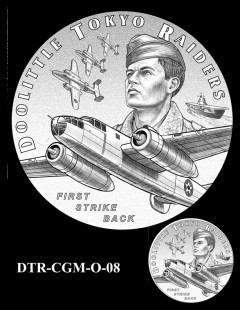 Doolittle Tokyo Raiders Congressional Gold Medal Design Candidate DTR-CGM-O-08