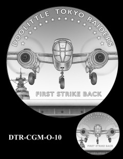 Doolittle Tokyo Raiders Congressional Gold Medal Design Candidate DTR-CGM-O-10