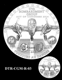 Doolittle Tokyo Raiders Congressional Gold Medal Design Candidate DTR-CGM-R-03