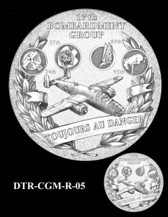 Doolittle Tokyo Raiders Congressional Gold Medal Design Candidate DTR-CGM-R-05