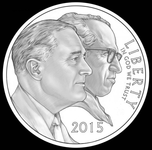 Obverse Design for 2015 March of Dimes Silver Dollar Commemorative Coin
