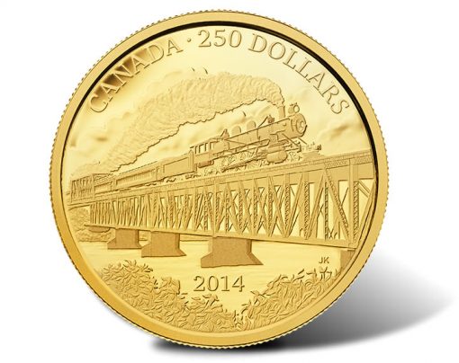 2014 $250 Grand Trunk Pacific Railway 2 oz. Pure Gold Coin