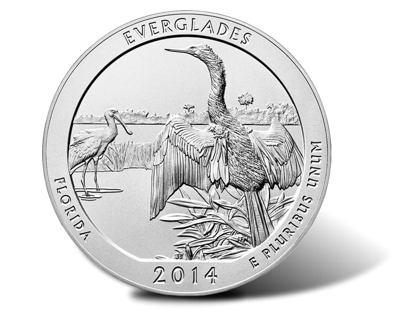 2014 Everglades 5 Oz Silver Uncirculated Coin Released | Coin News
