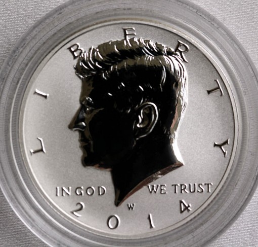2014-W Reverse Proof Kennedy Half-Dollar from Silver Coin Collection