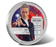 2015 Collectible Silver Coin Depicts Twelfth Doctor Who