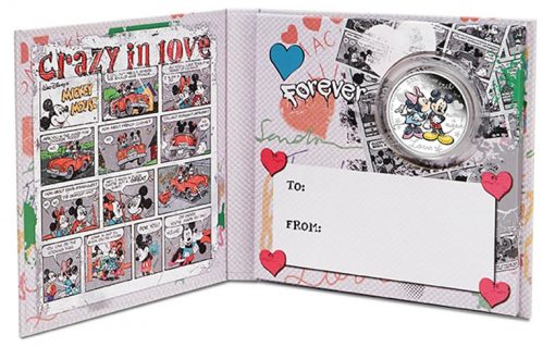Packing for Mickey and Minnie Mouse Love-Themed Disney Coin