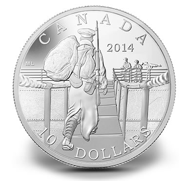 2014 $10 The Mobilisation of our Nation Silver Coin