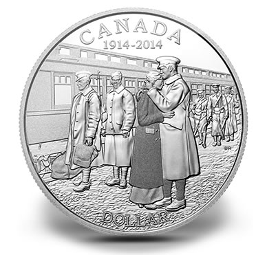 2014 100th Anniversary of the Declaration of the First World War Proof Silver Dollar