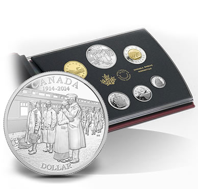2014 100th Anniversary of the Declaration of the First World War Silver Dollar Proof Set