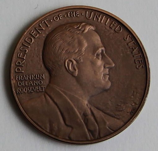 2014 Franklin D. Roosevelt Presidential Bronze Medal - Obverse