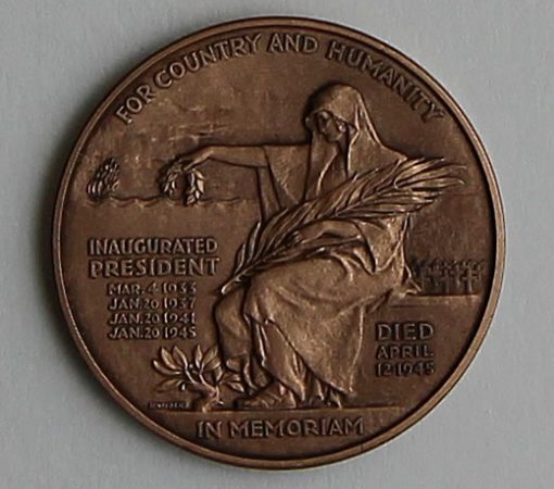 2014 Franklin D. Roosevelt Presidential Bronze Medal - Reverse