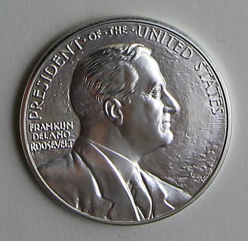 2014 Franklin D. Roosevelt Presidential Silver Medal - Obverse