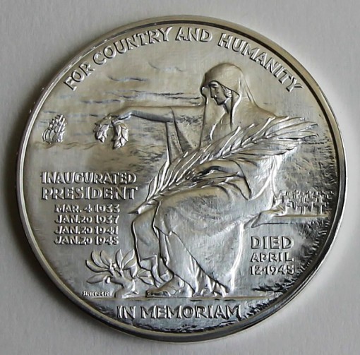 2014 Franklin D. Roosevelt Presidential Silver Medal - Reverse
