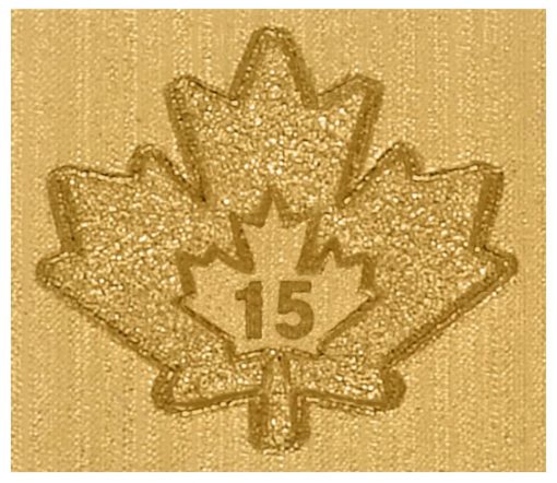 2015 Gold Maple Leaf Bullion Coin Micro-Engraved Laser Mark