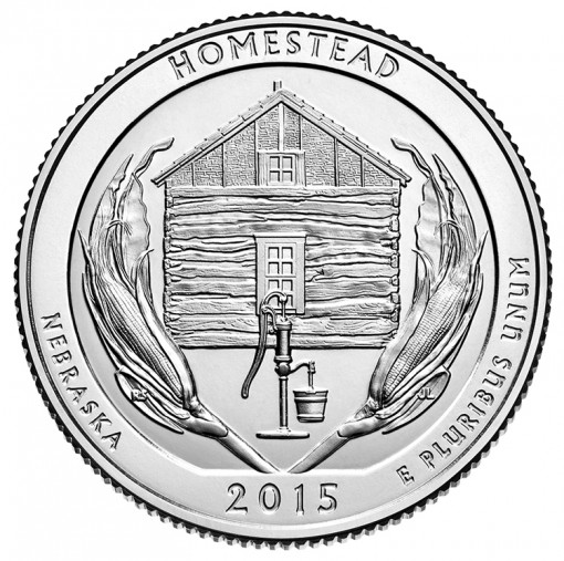 2015 Homestead National Monument of America Quarter for Nebraska