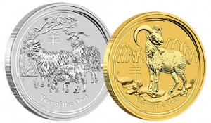 2015 Year of the Goat 1 Oz Bullion Coins