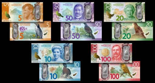 Artistic renditions of New Zealand's newly designed money
