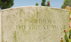 Grave of unknown solider form WWI