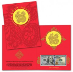 Lucky Money $100 Dragon-Phoenix Circle of Fortune Notes