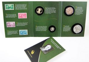 Photo of an opened 2014 FDR Coin and Chronicles Set