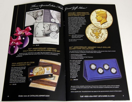 US Mint 2014 Gift Ideas Catalog - Kennedy Products