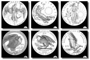 2015 $75 High Relief Gold Coin Design Candidates
