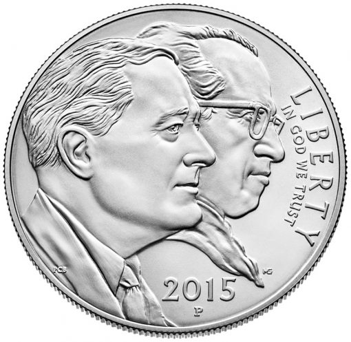2015-P Uncirculated March of Dimes Silver Dollar - Obverse