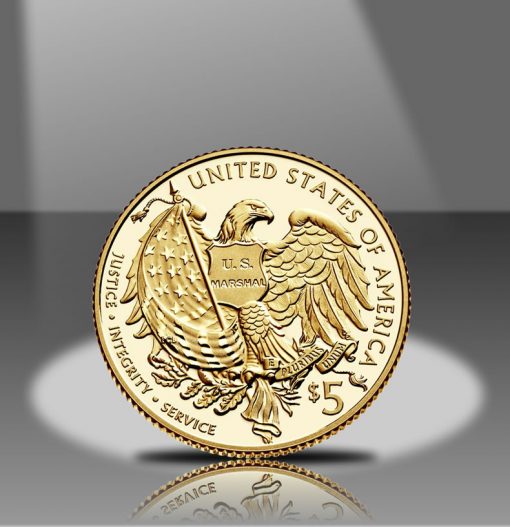 2015-W $5 Proof US Marshals Service 225th Anniversary Gold Coin Reverse