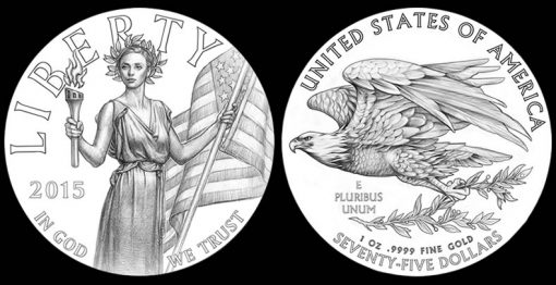 Likely Designs for 2015 High Relief Gold Coin and 2015 High Relief Silver Medal]