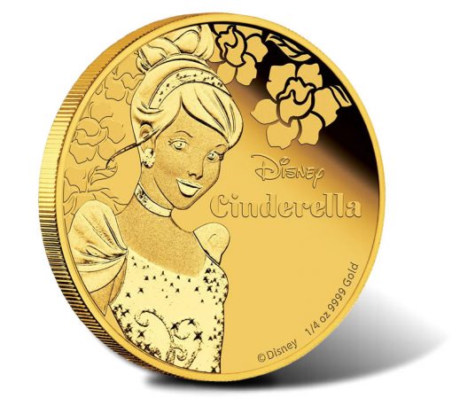 2015 Disney Princess Cinderella Gold Proof Coin