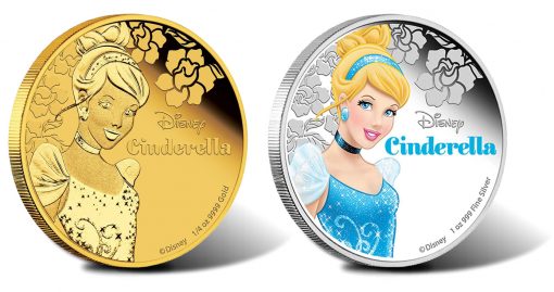 2015 Disney Princess Cinderella Gold and Silver Proof Coin