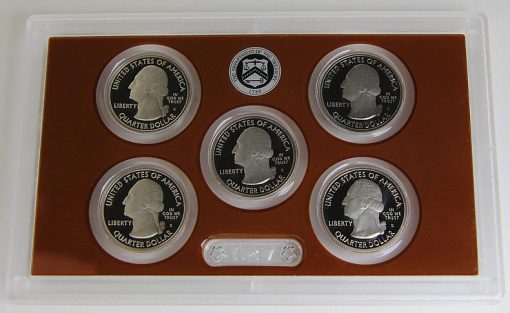Photo of clad 2015 America the Beautiful Quarters Proof Set, Obverse Side - 01