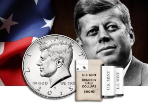 Rolls and Bags of 2015 John F. Kennedy Half-Dollars