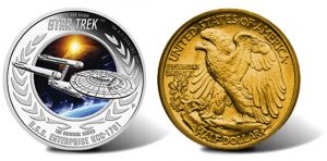 Star Trek coin and 1916 coin design