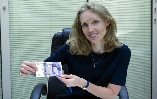 Victoria Cleland and the new £20 note