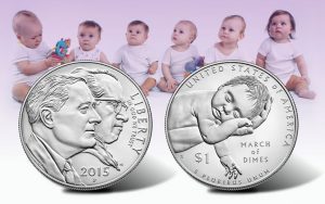 2015 March of Dimes Silver Dollars Launch