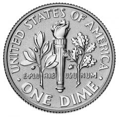 2015-P Reverse Proof Roosevelt Silver Dime - Reverse