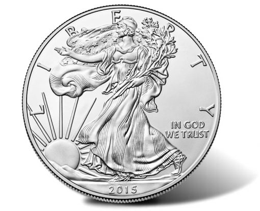 2015-W Uncirculated American Silver Eagle, Obverse
