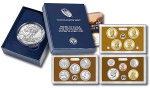 2015-W Uncirculated Silver Eagle and 2015 Proof Set