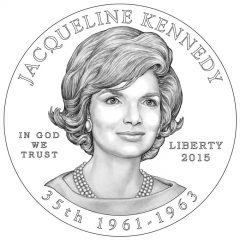 Jacqueline Kennedy First Spouse Gold Coin Obverse Design