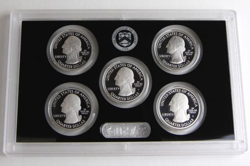 Photo of 2015 America the Beautiful Quarters Silver Proof Set, Obverses