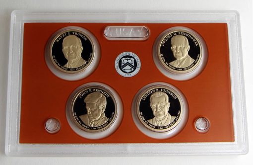 Photo of 2015 Presidential $1 Coin Proof Set - Lens and Coins, Obverses