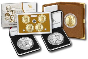 Presidential $1 Proof Set, March of Dimes $1s and Proof Gold Eagles
