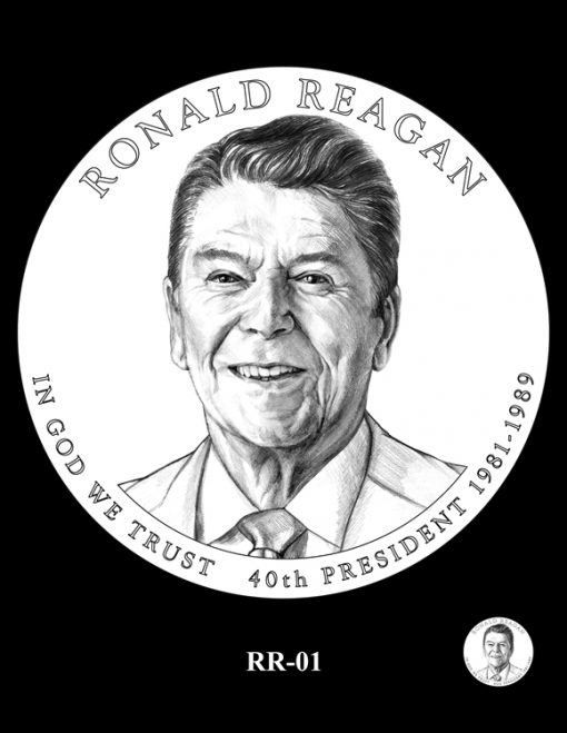 Ronald Reagan Presidential $1 Coin, Design Candidate RR-01