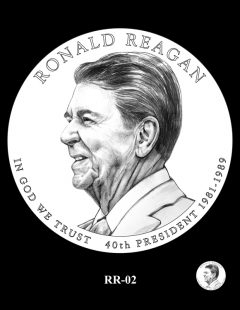 Ronald Reagan Presidential $1 Coin, Design Candidate RR-02