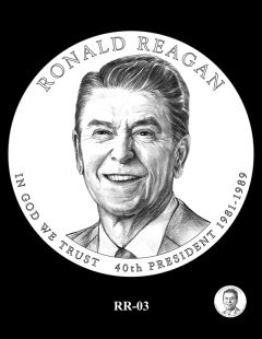 Ronald Reagan Presidential $1 Coin, Design Candidate RR-03