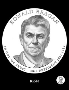 Ronald Reagan Presidential $1 Coin, Design Candidate RR-07