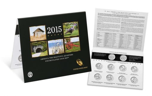 2015 America the Beautiful Quarters Uncirculated Coin Set